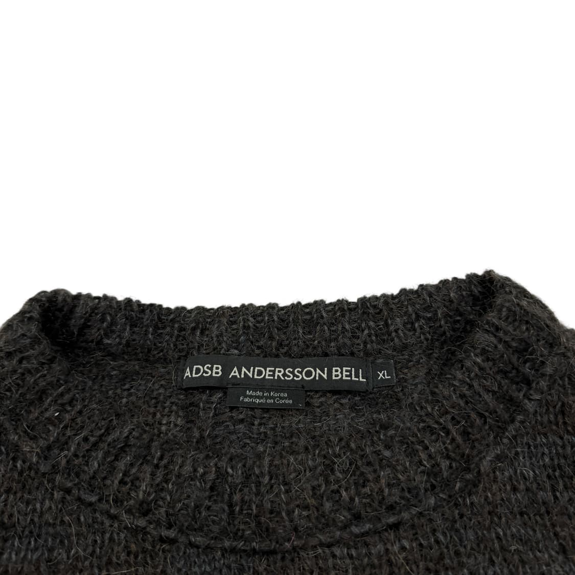앤더슨벨 콜바인 크루넥 스웨터 니트 차콜 XL 상품이미지6