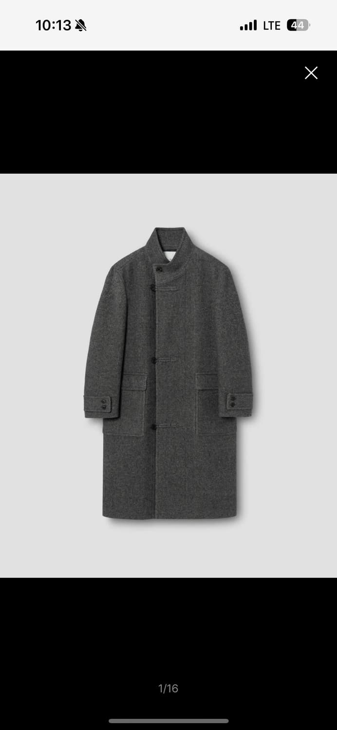 넌블랭크 랩 코트 멜란지 그레이 M [새상품] 상품이미지1