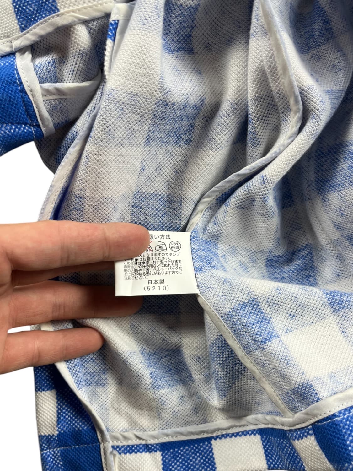 Vintage(Made in japan) 블루체크 블레이져 상품이미지6