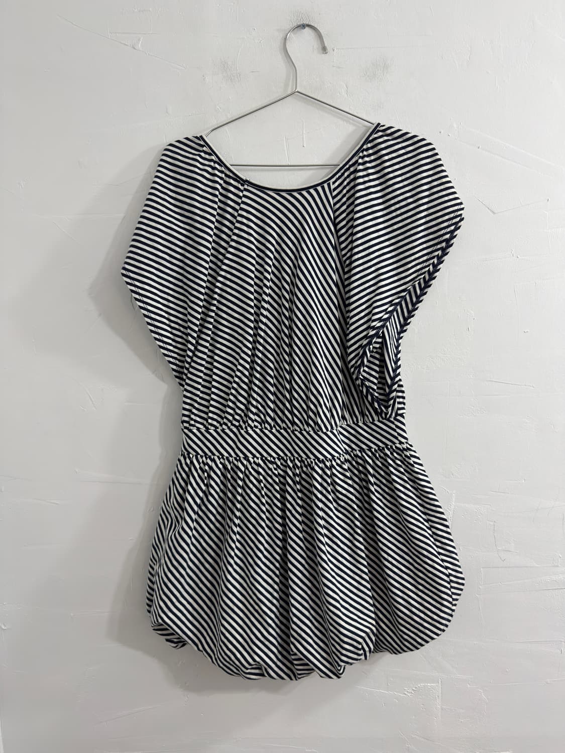 decora stripe puff mini dress 상품이미지2