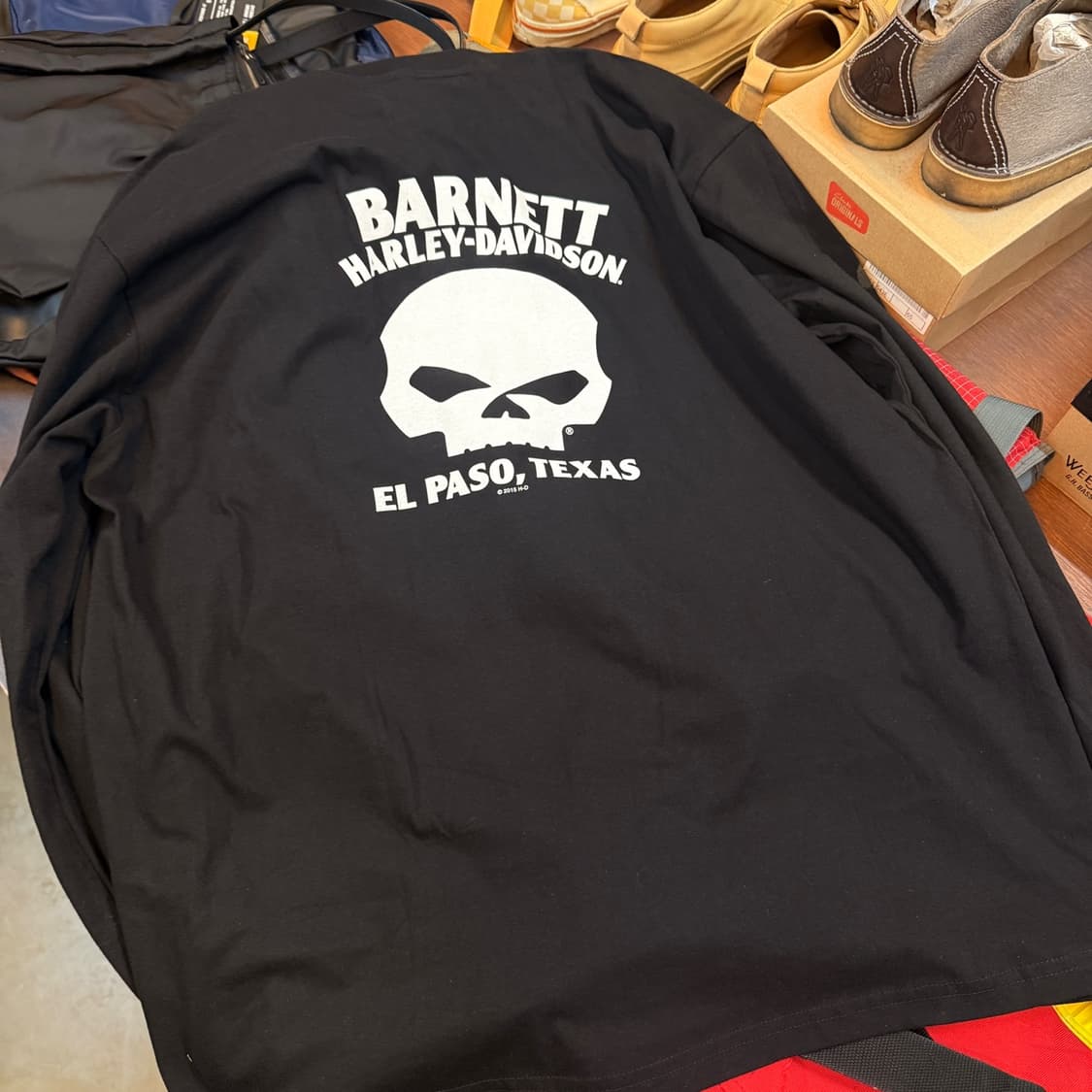 할리 데이비슨 USA 스컬 롱슬리브 XXL 상품이미지6