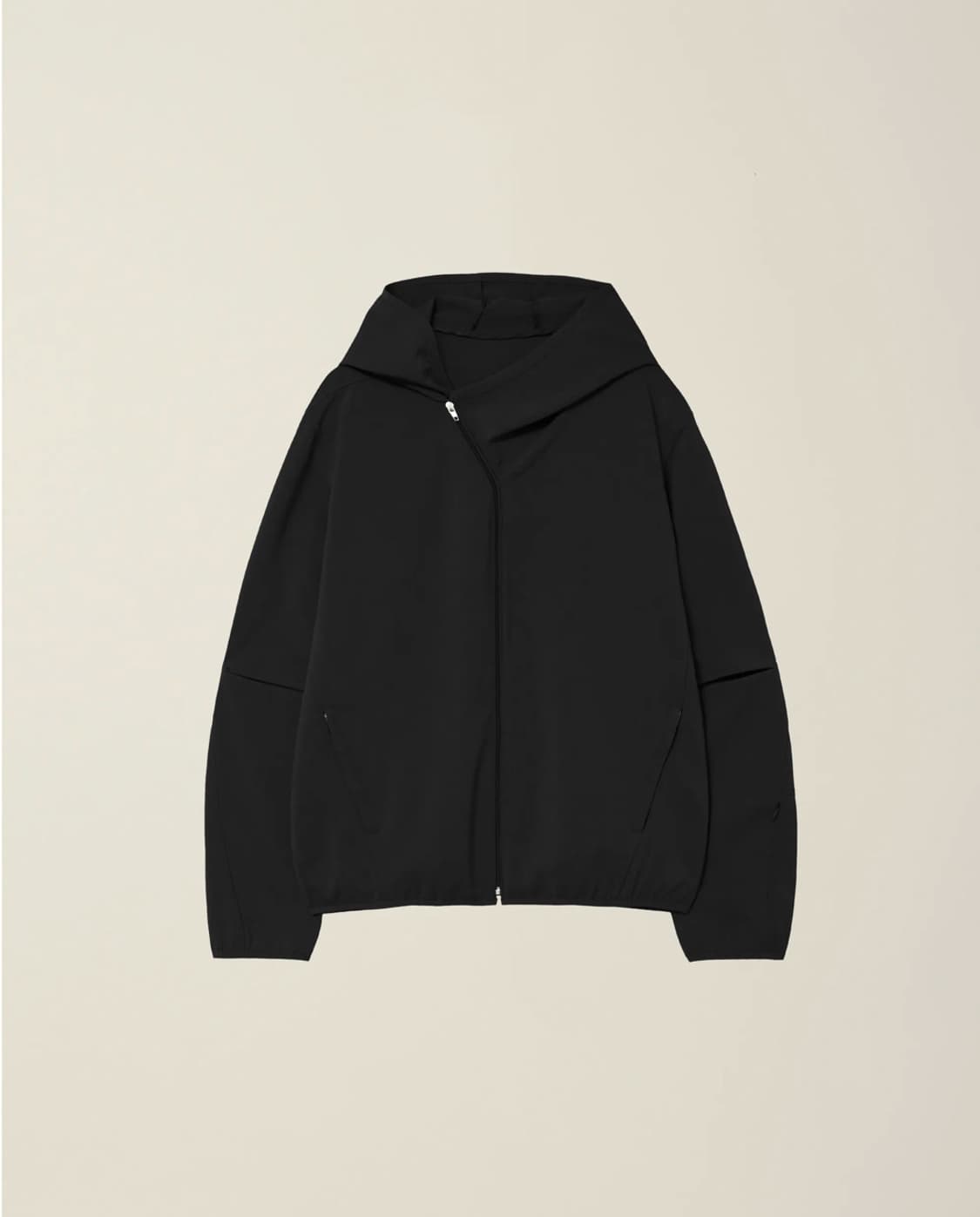 누마레 EE CUT-OUT SLEEVE HOODED ZIP JACKET  상품이미지1
