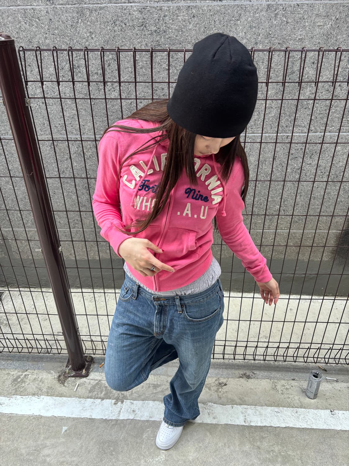 아베크롬비 핑크 후드집업 상품이미지1