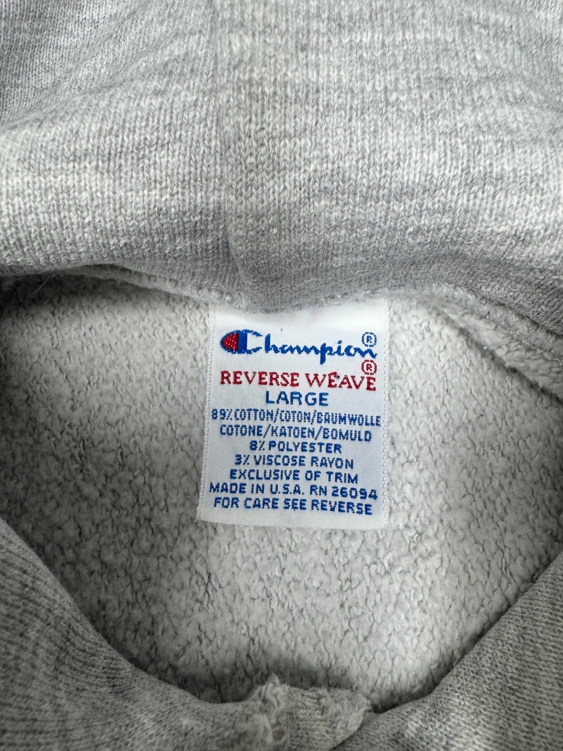 빈티지 90s 챔피온 TULANE UNIVERSITY 리버스위브후드티 L 상품이미지6