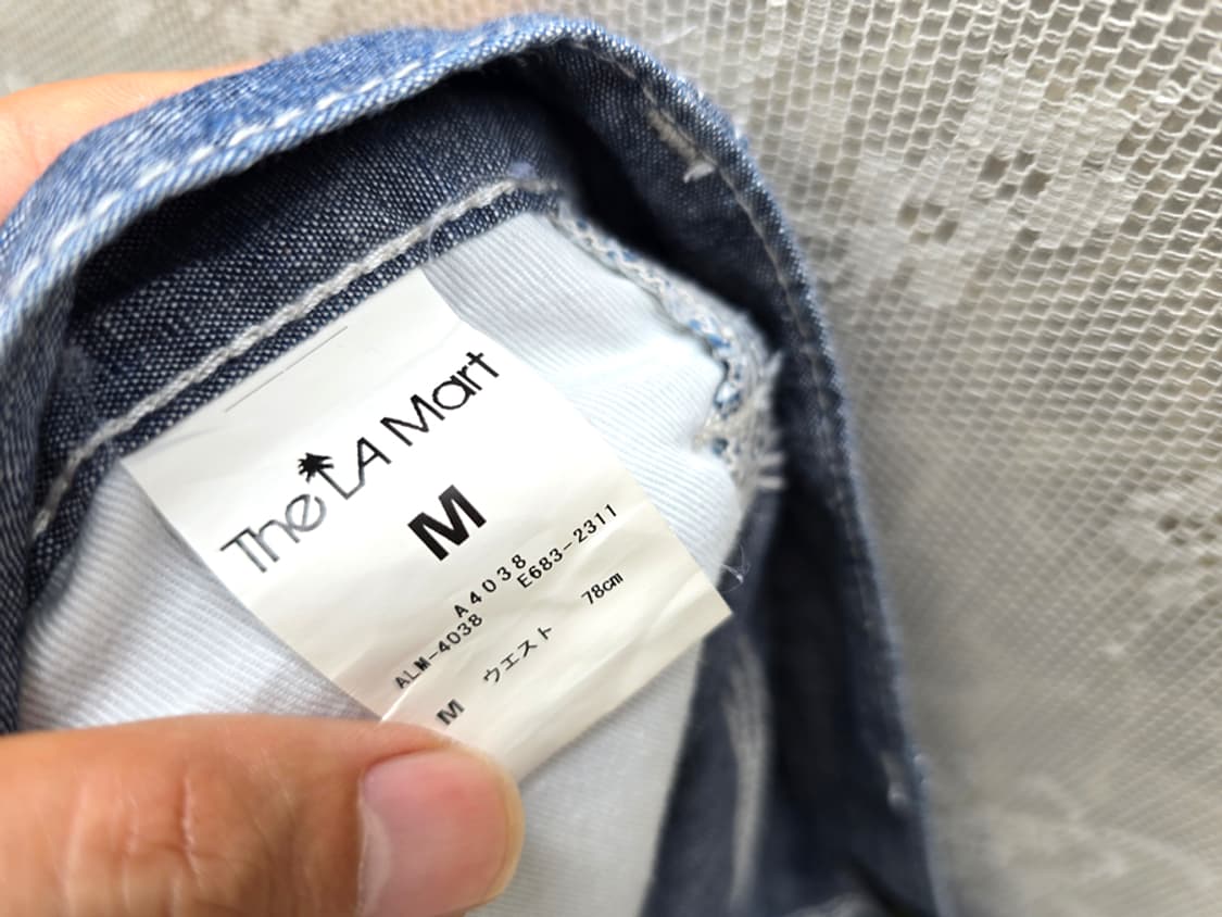 la mart x 에드윈 샴브레이 8부팬츠 상품이미지7