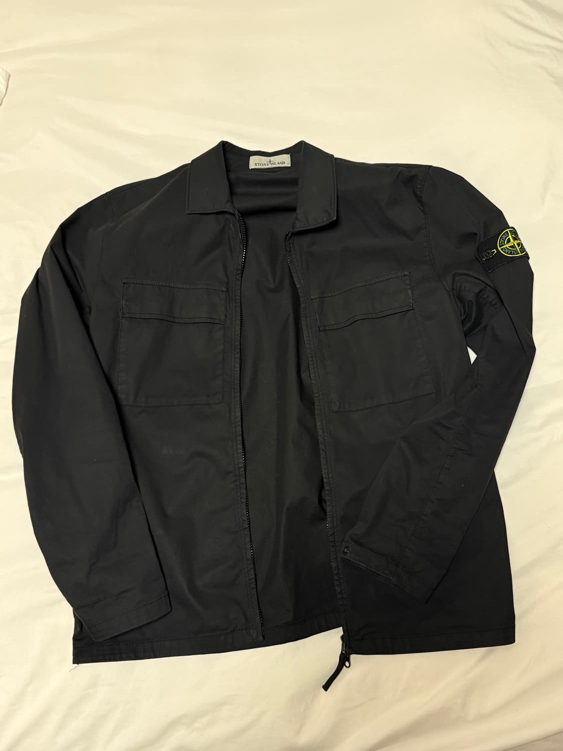 스톤아일랜드 오버 셔츠 자켓 블랙 L 정품 상품이미지1