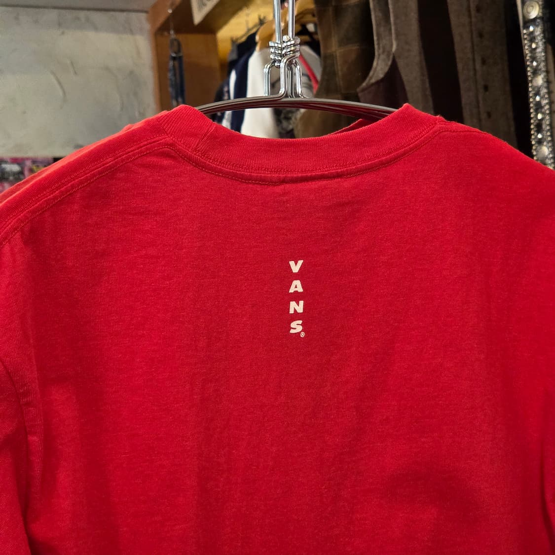 90S 반스 레드 반팔 상품이미지6