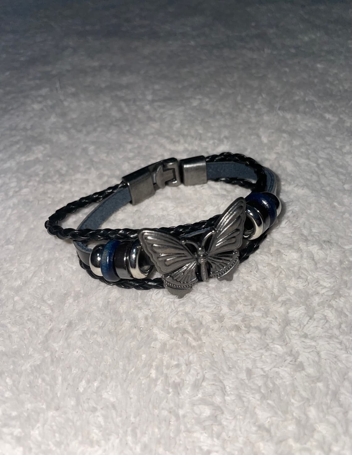 butterfly leather bracelet 상품이미지1