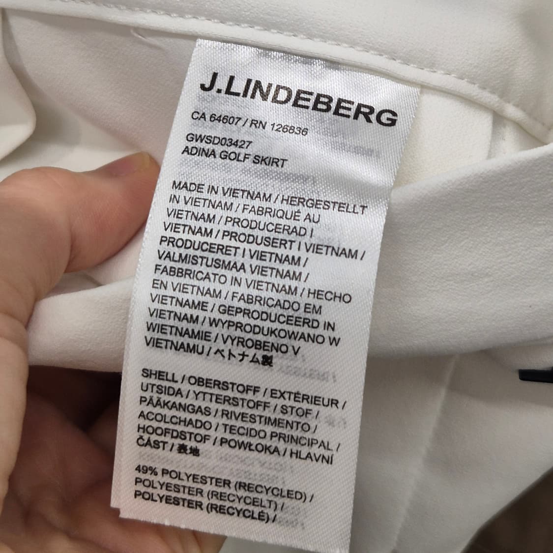제이린드버그 아디나 골프 스커트 XS 상품이미지5