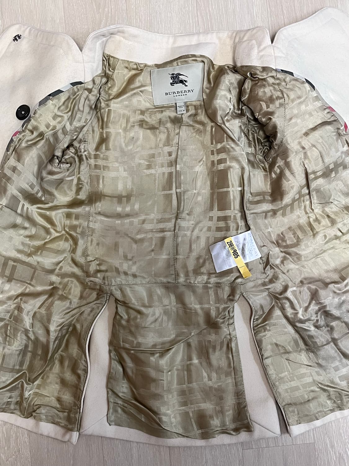 버버리 코리락 라떼갸루 코트 하프코트 상품이미지7