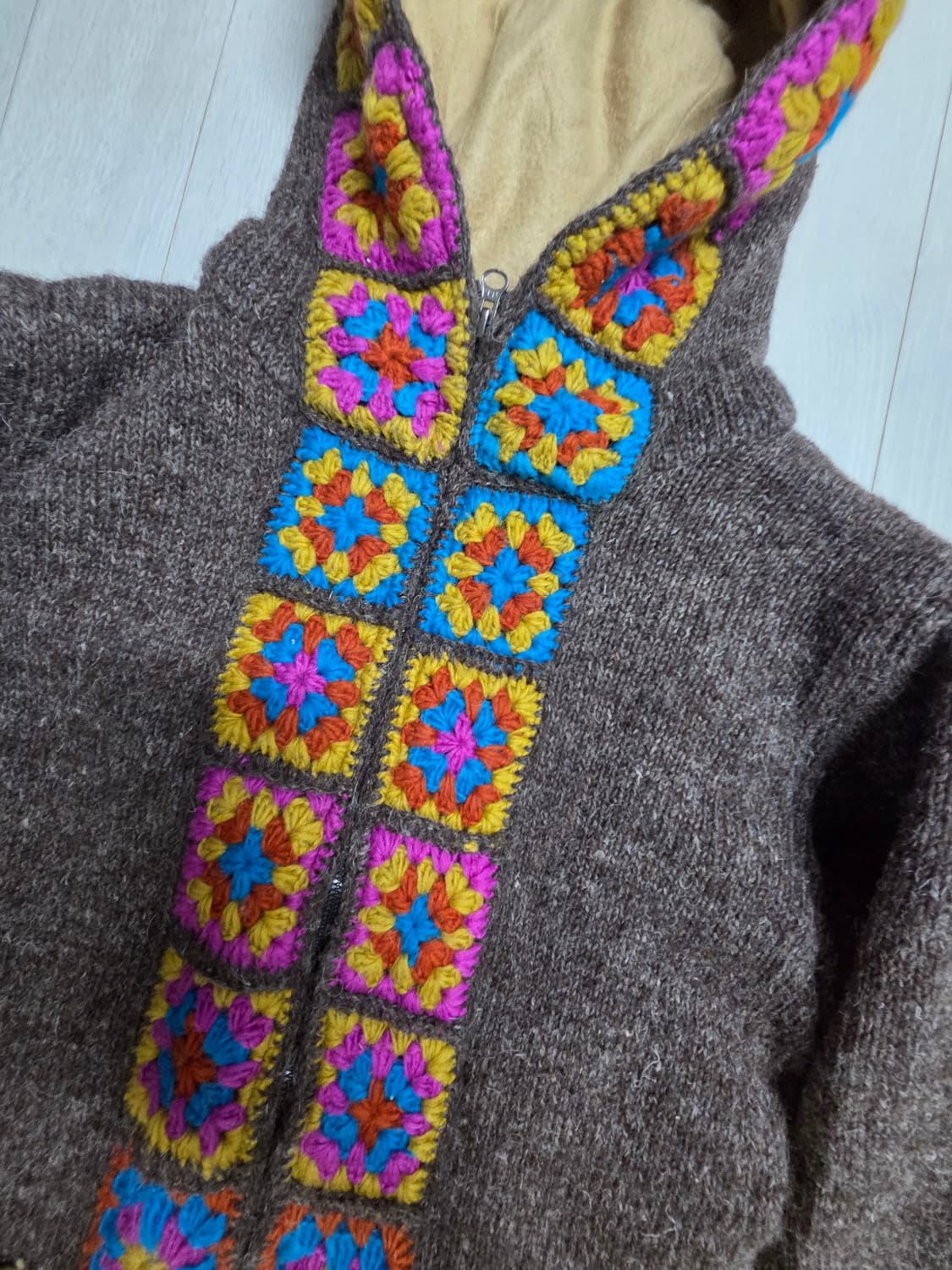 TITICACA 티티카카 크로셰 모티브 후드 아우터 하구미 상품이미지2