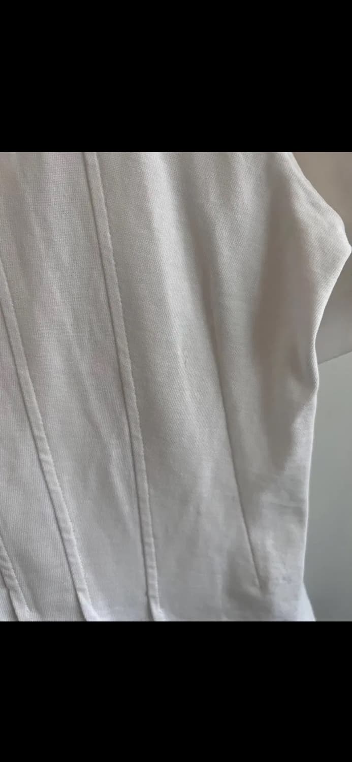 H&M 플리츠 핀턱 반팔 티셔츠(꼼데맛) 상품이미지5