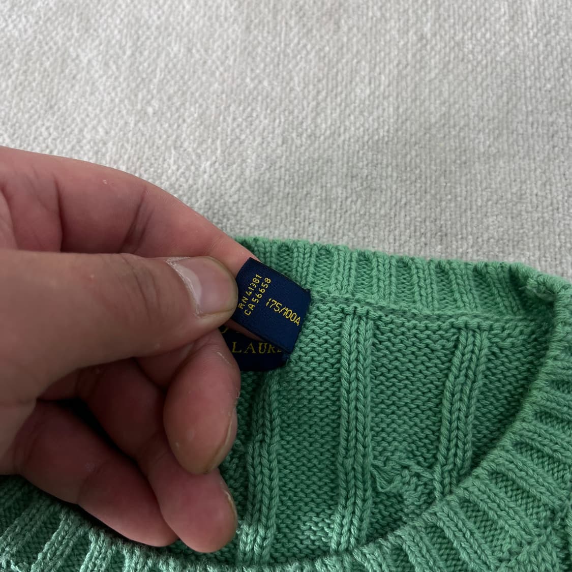 W100 폴로랄프로렌 꽈배기 니트 상품이미지3