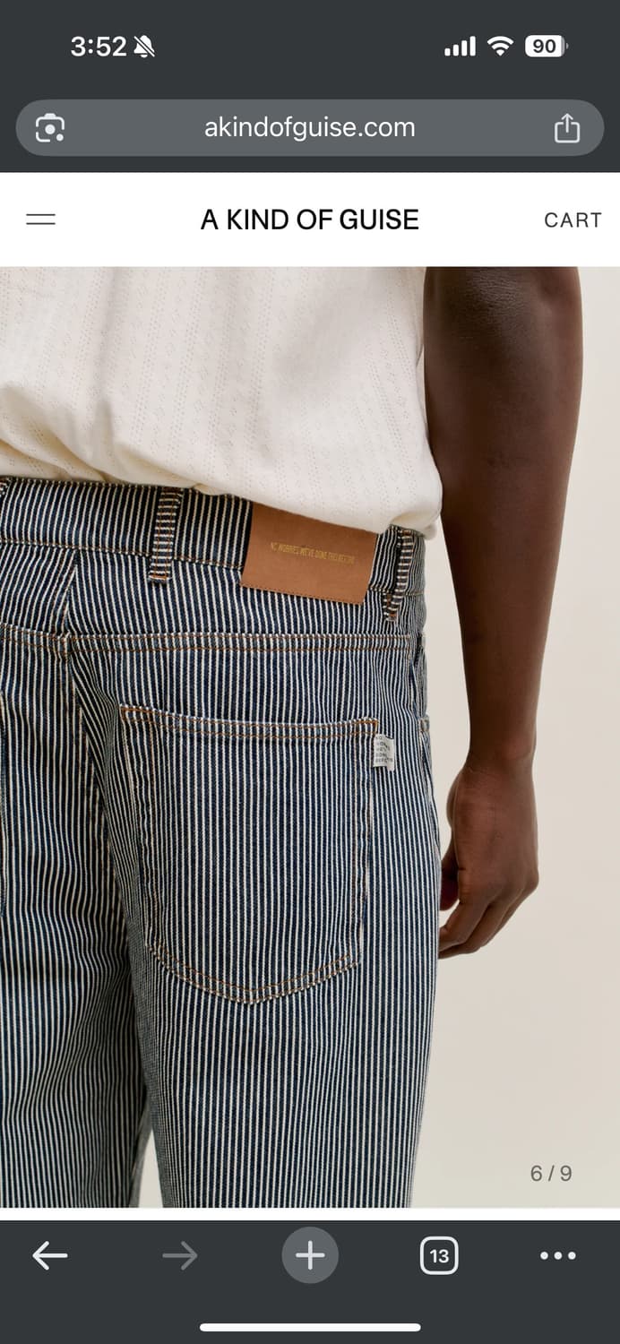 A kind of guise 스트라이프 바지 32사이즈 상품이미지6