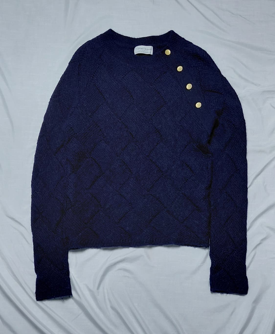 TOMORROWLAND 투모로우랜드 네이비 버튼 니트 M (무료배송) 상품이미지1