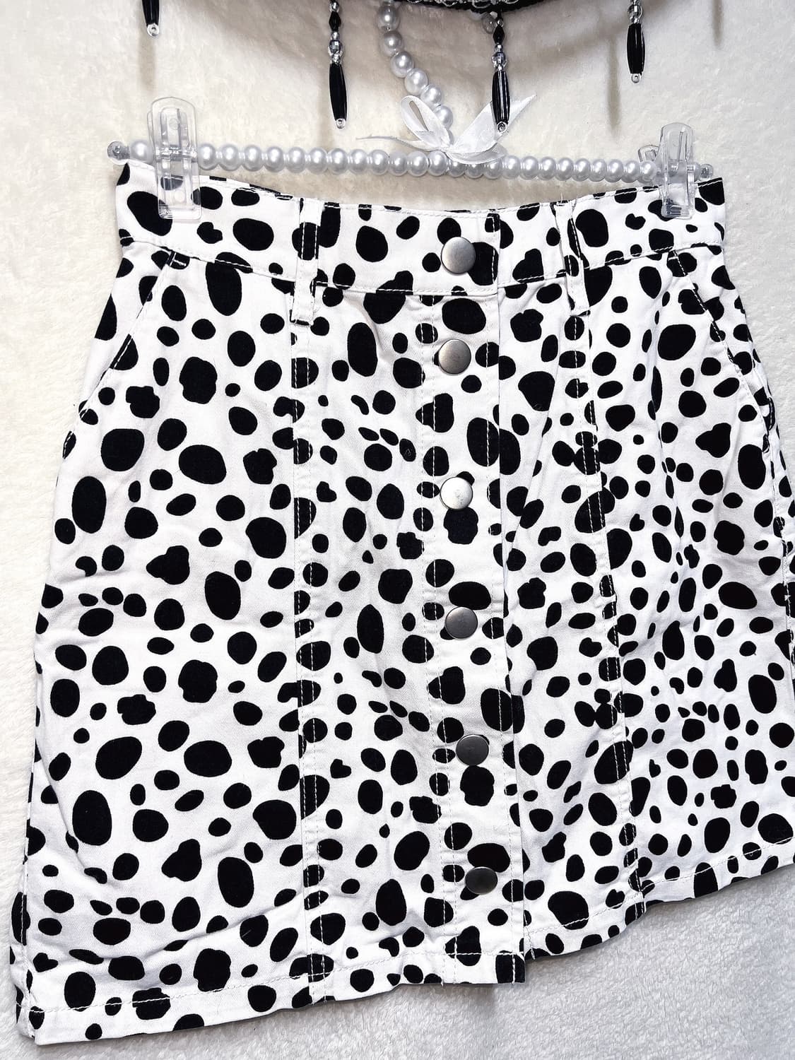 달마시안 도트 카우 호피 미니스커트 치마 y2k 와투케 펑크 키치 갸루 상품이미지7