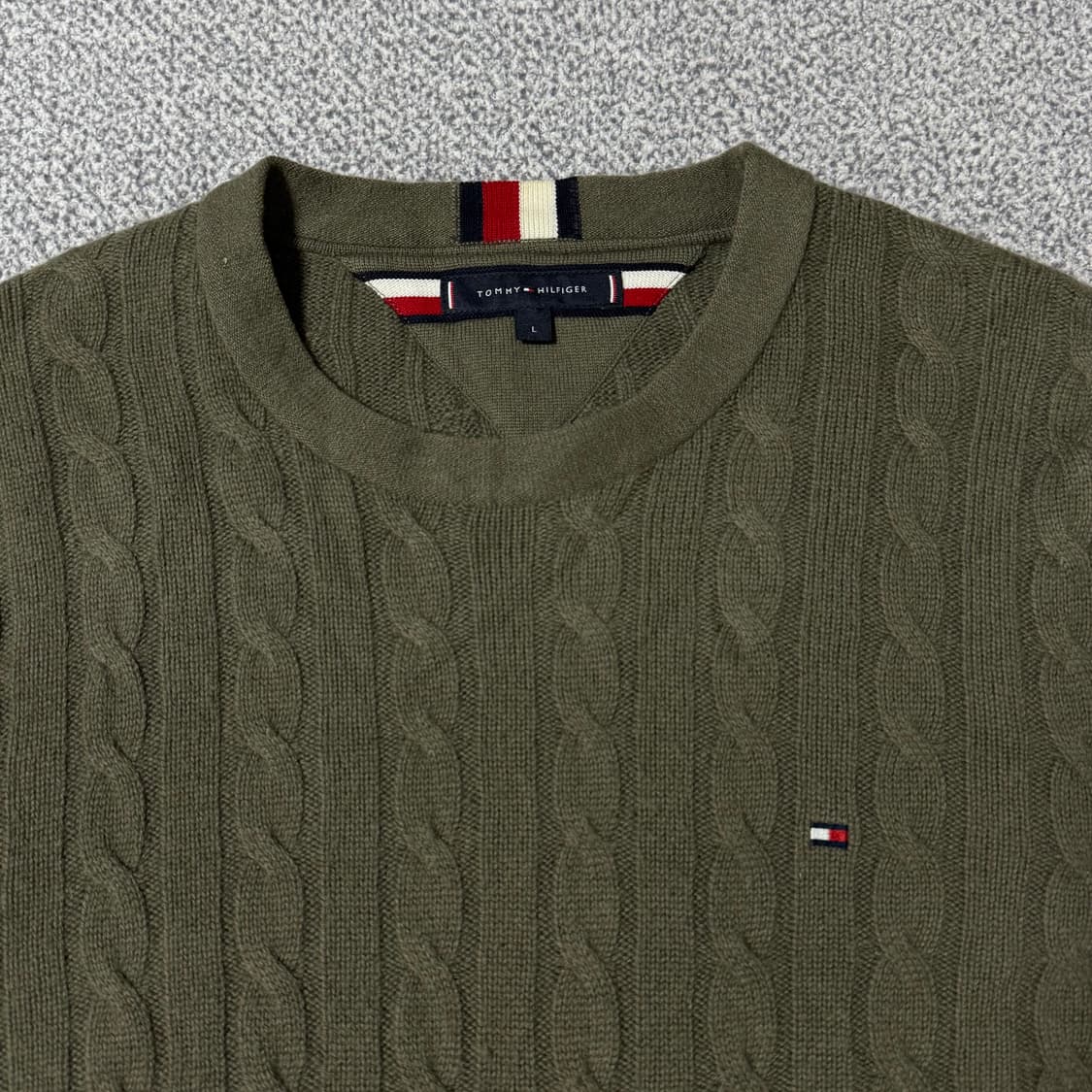 타미힐피거 꽈배기 니트 울캐시미어 상품이미지3