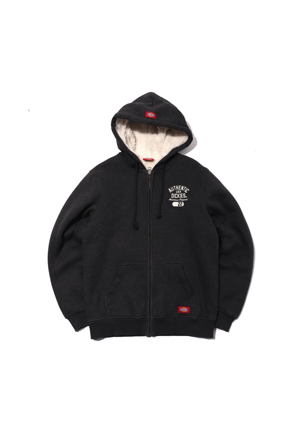 DICKIES 양털 차콜 후드 집업 size M 상품이미지1