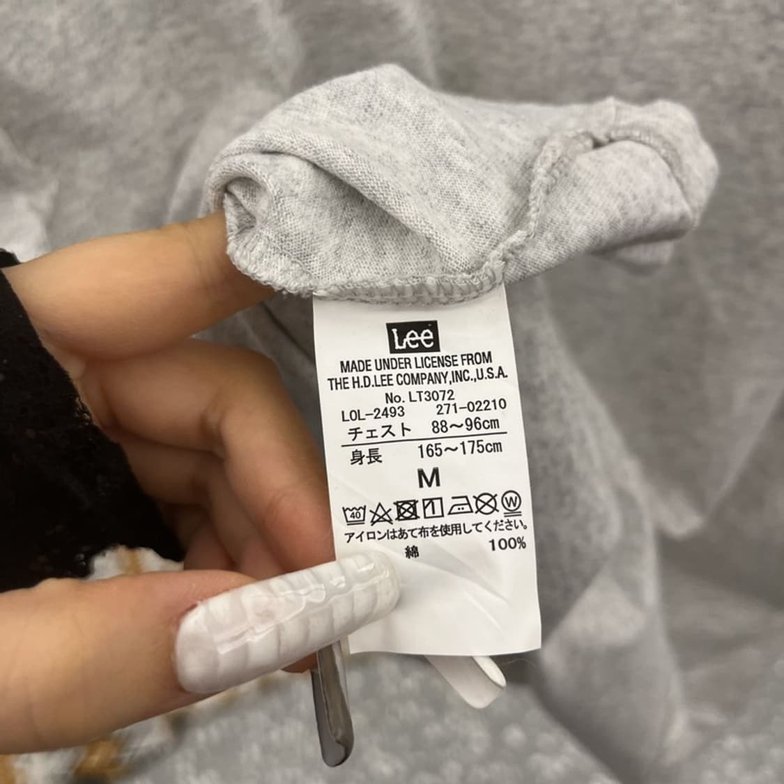 LEE 리 캐주얼 빈티지 멜란지 빅로고 반팔티 M C10905 상품이미지6