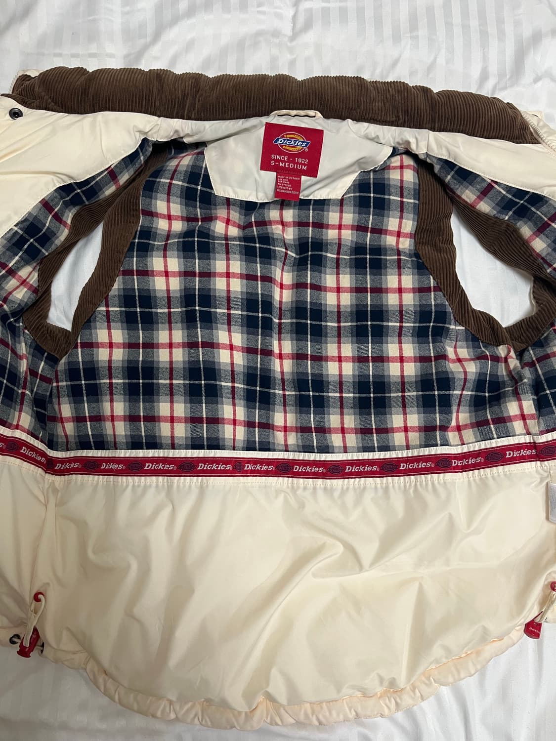 Dickies puffer vest cream ivory 상품이미지5