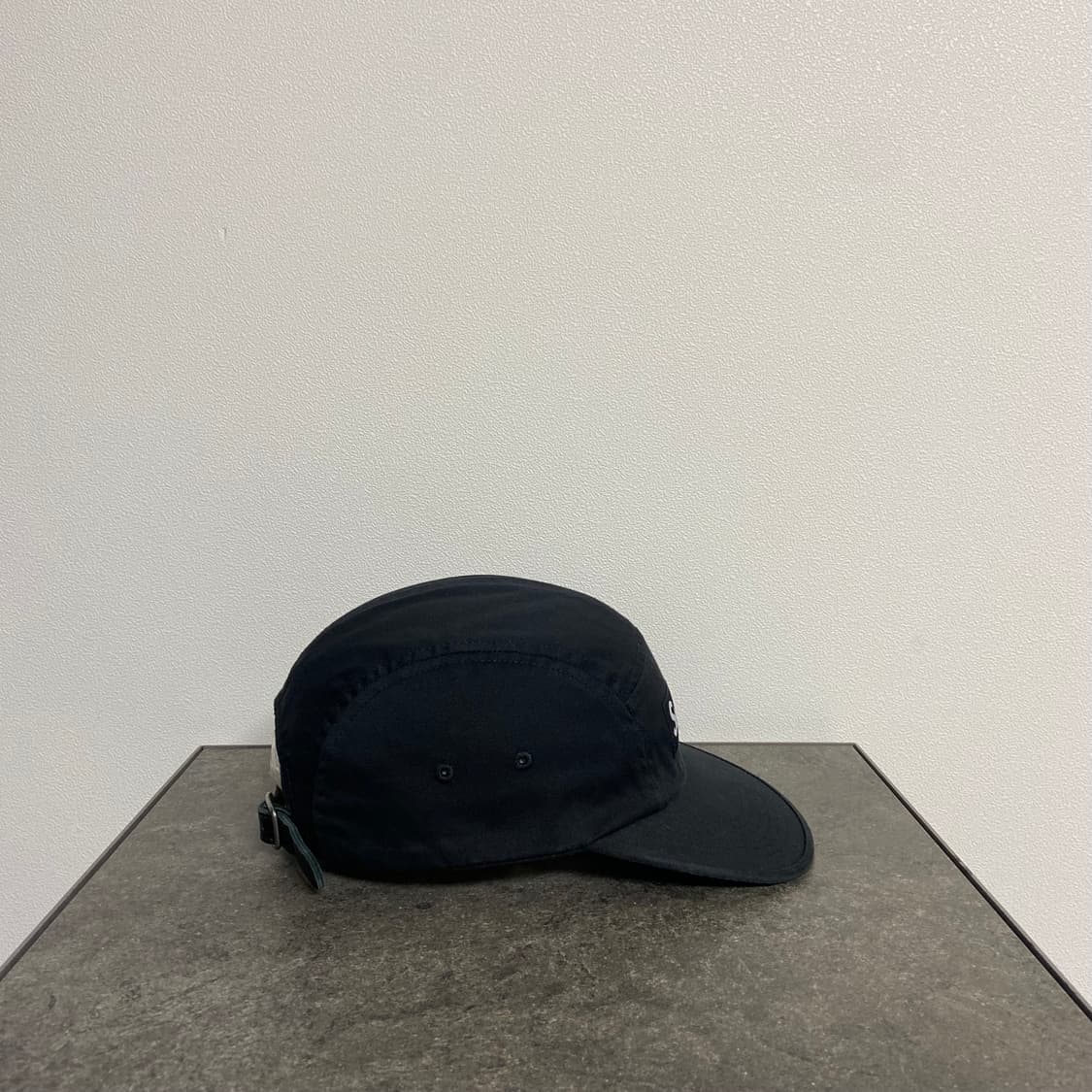 슈프림 캠프캡 모자 워시드 블랙 박스로고 상품이미지3