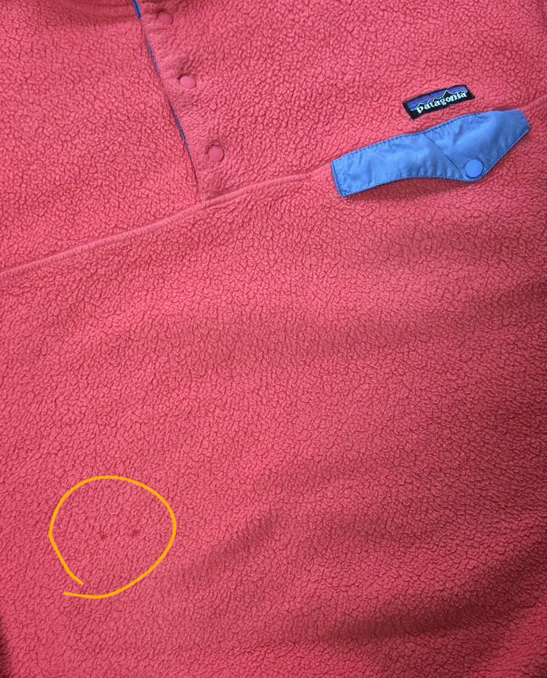 (L)파타고니아 90s 다홍색 신칠라 빈티지빙크, 레드핑크 상품이미지5