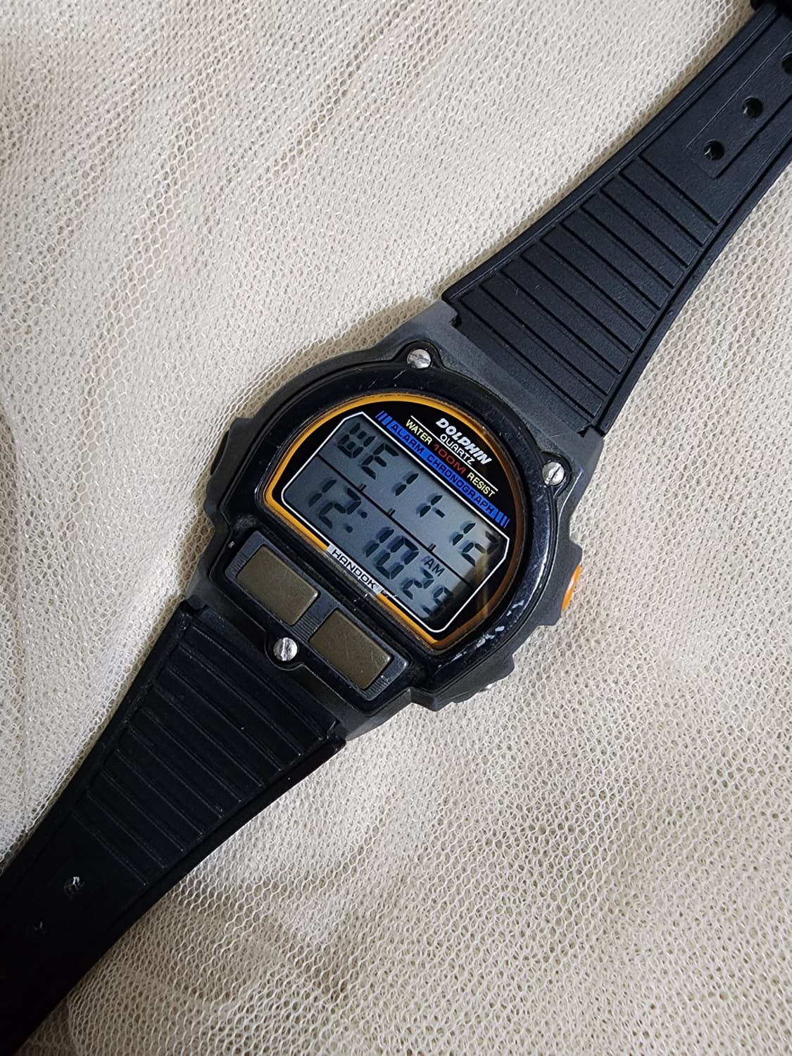 빈티지 80's 오리지널 한독 돌핀 전자시계 상품이미지1