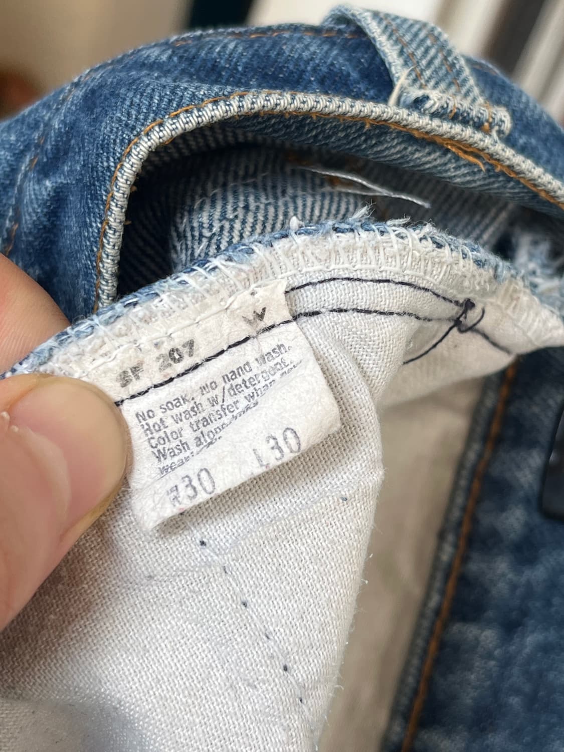 Levis 517 오렌지탭 데님 세미 부츠 진 30x30 상품이미지9