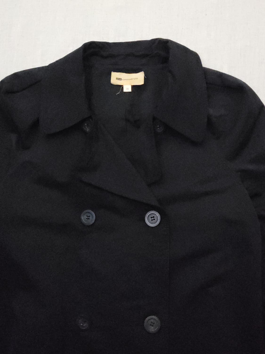 athe vanessabruno 검정색 여성 트렌치코트 s 상품이미지3