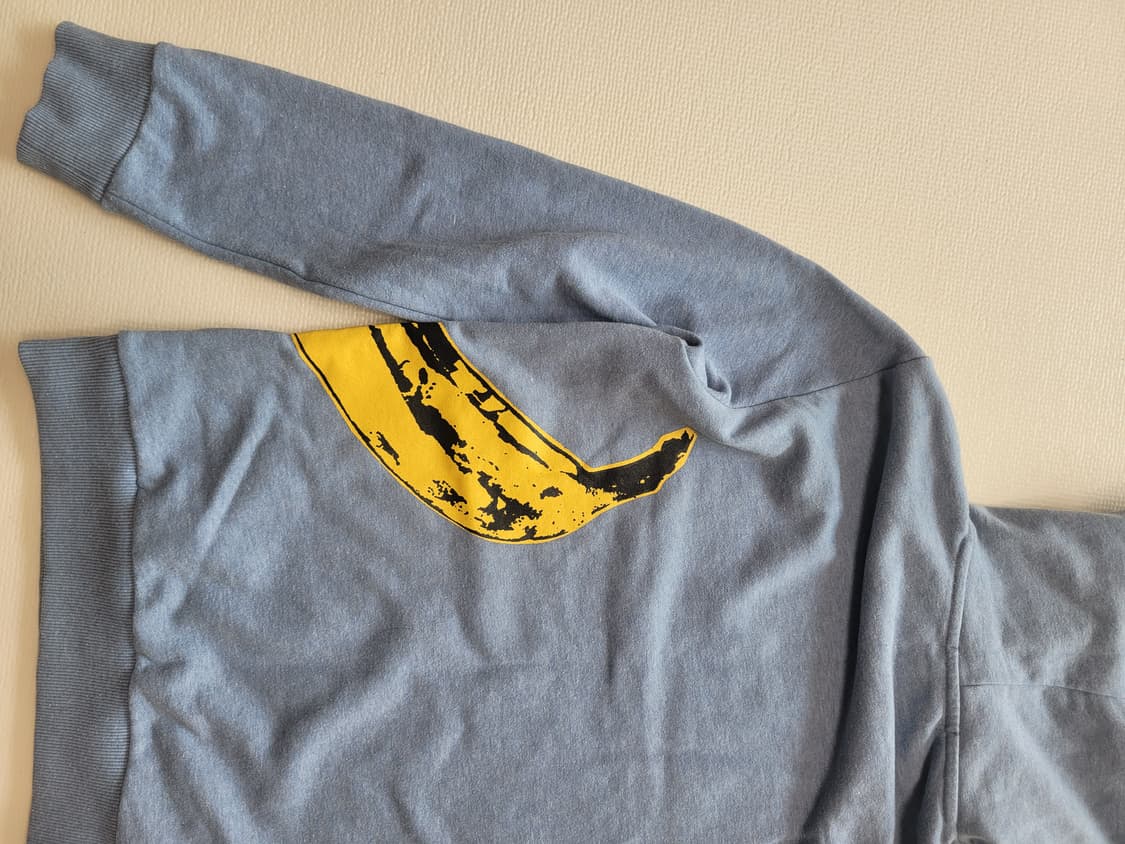 DOHC 앤디 워홀 바나나 프린팅 후드티 L 스카이블루 상품이미지9