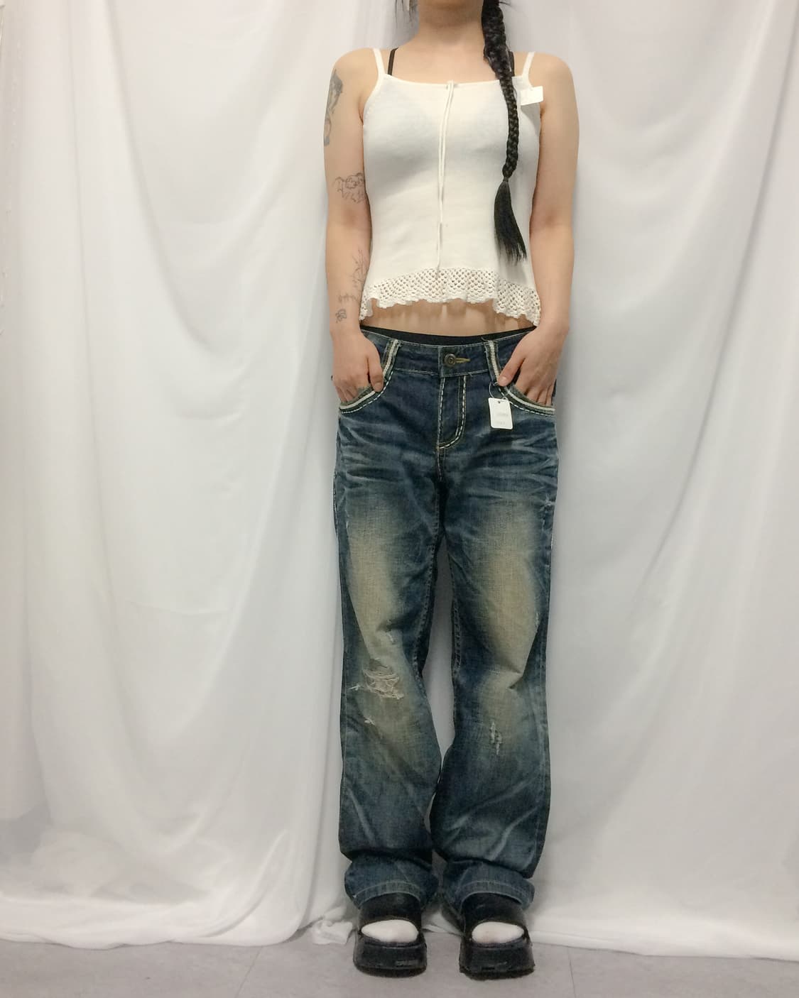Punching layer point sleeveless 상품이미지4
