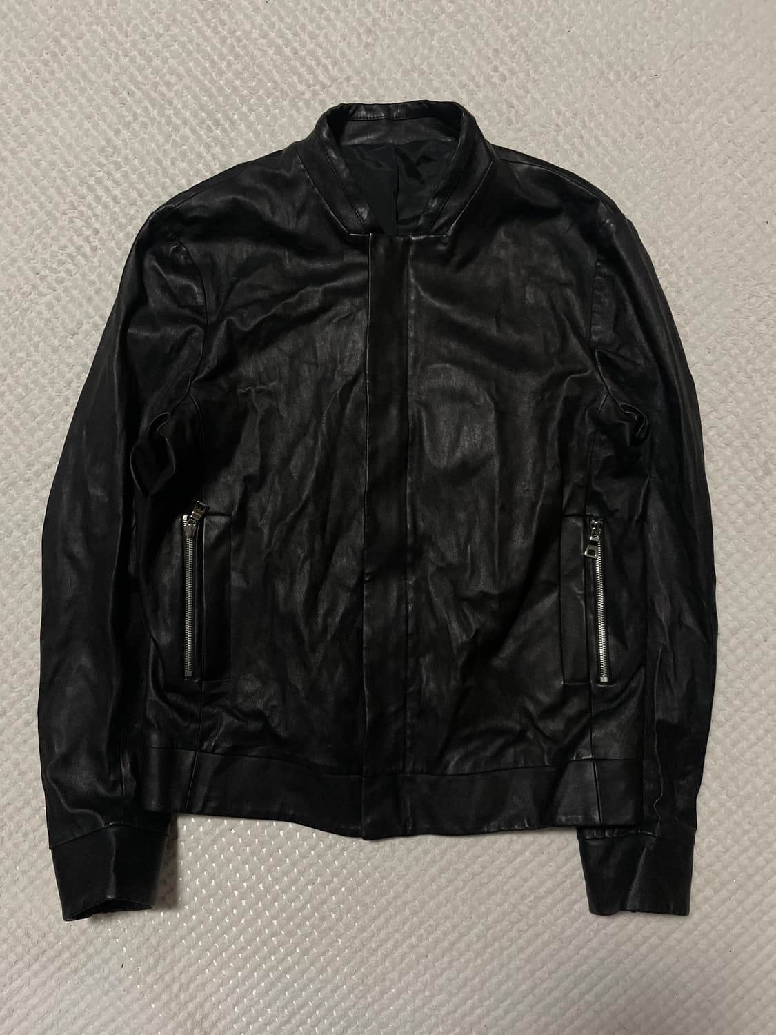 광희시장 아티잔 무드 램스킨 양가죽 레더 자켓 상품이미지1