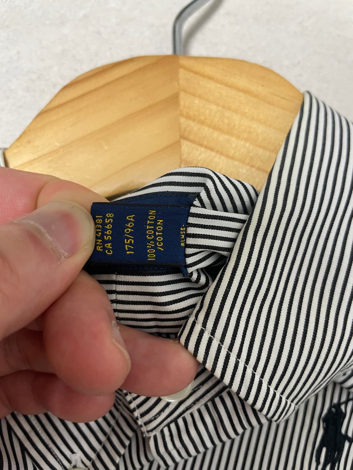 폴로 스트라이프 셔츠 M 상품이미지4