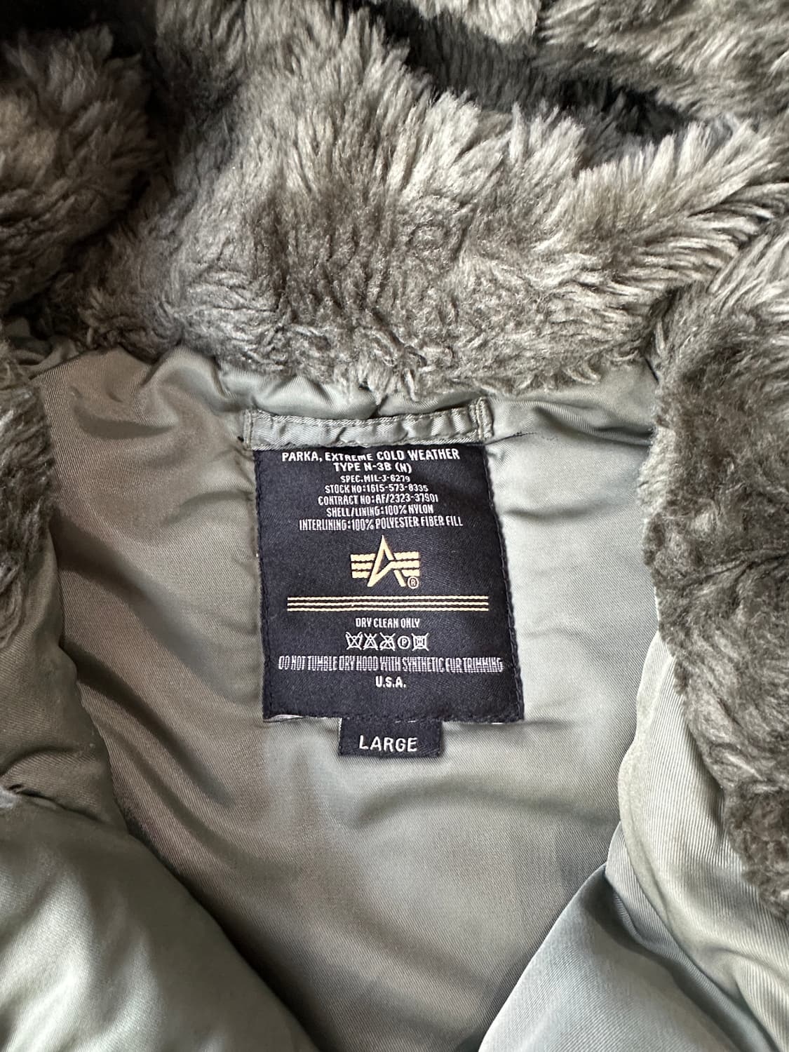 알파인더스트리 N3B 파카 L 상품이미지6