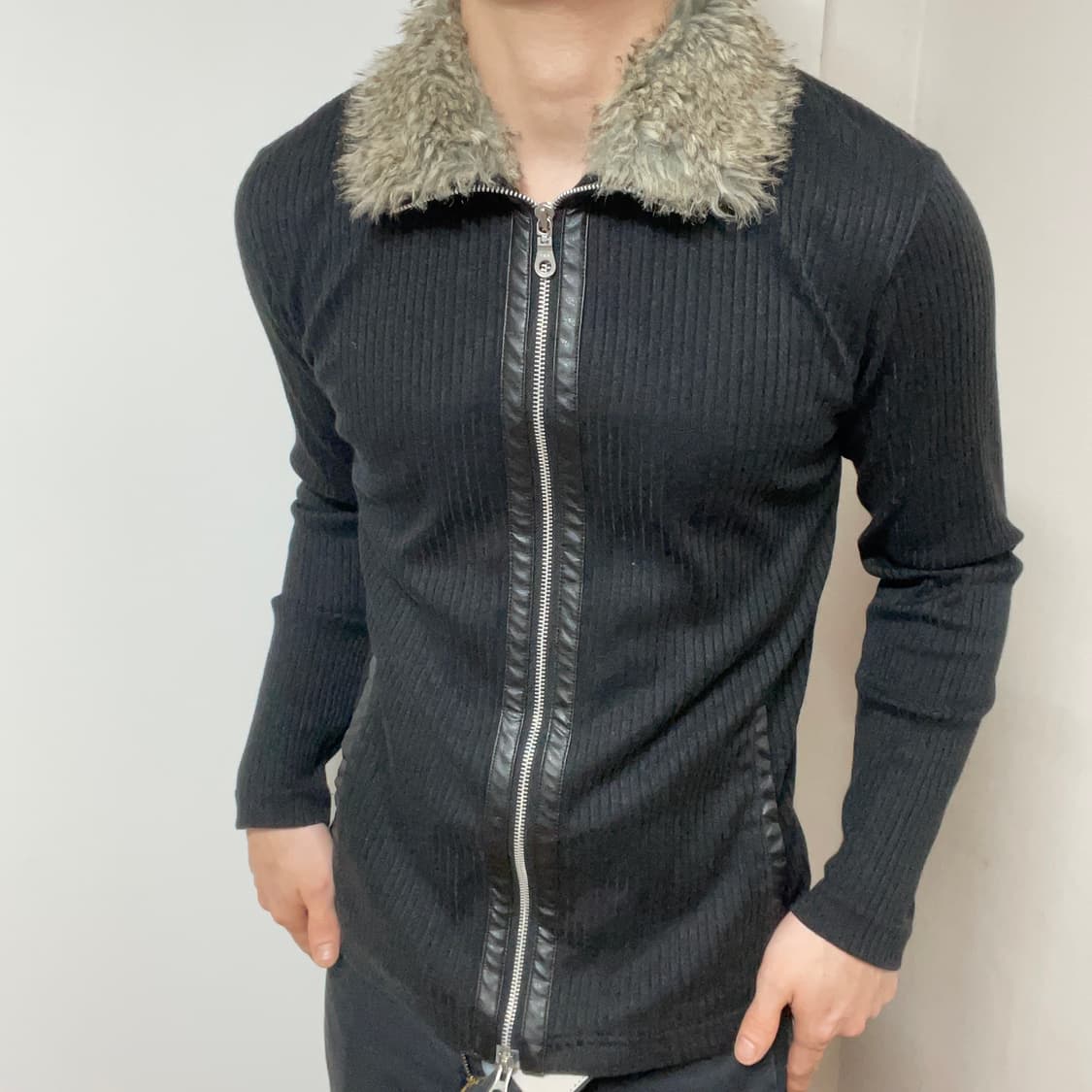 JAPANESE VINTAGE FUR ZIP UP 상품이미지2