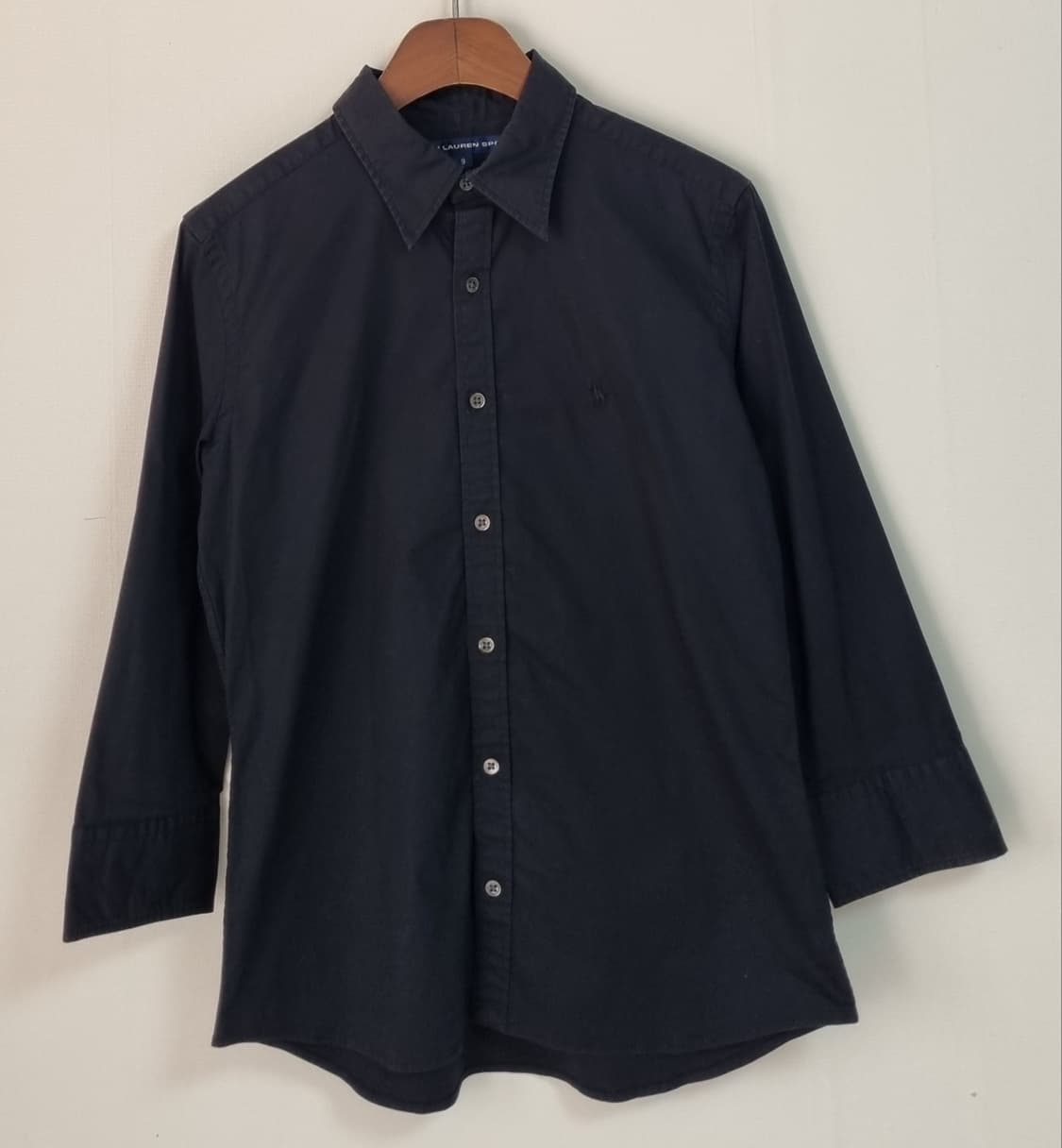 XS (44) 폴로 블랙 7부 셔츠 상품이미지1