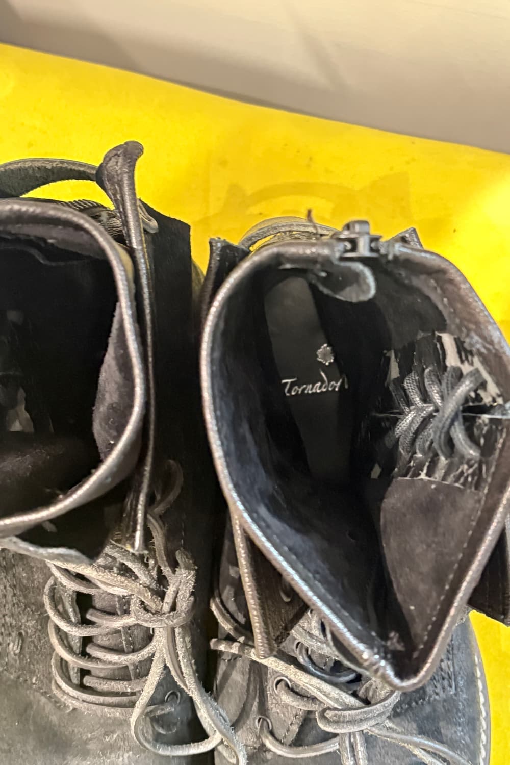 Tornado Mart Layered Lace-up Boots 상품이미지6