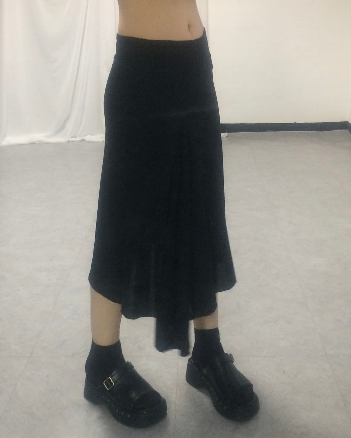 Benetton Drape point midi skirt 상품이미지8