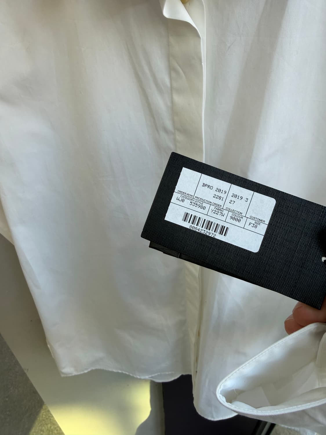 38/ 생로랑 코튼 포플린 화이트 셔츠 (새상품) 상품이미지7