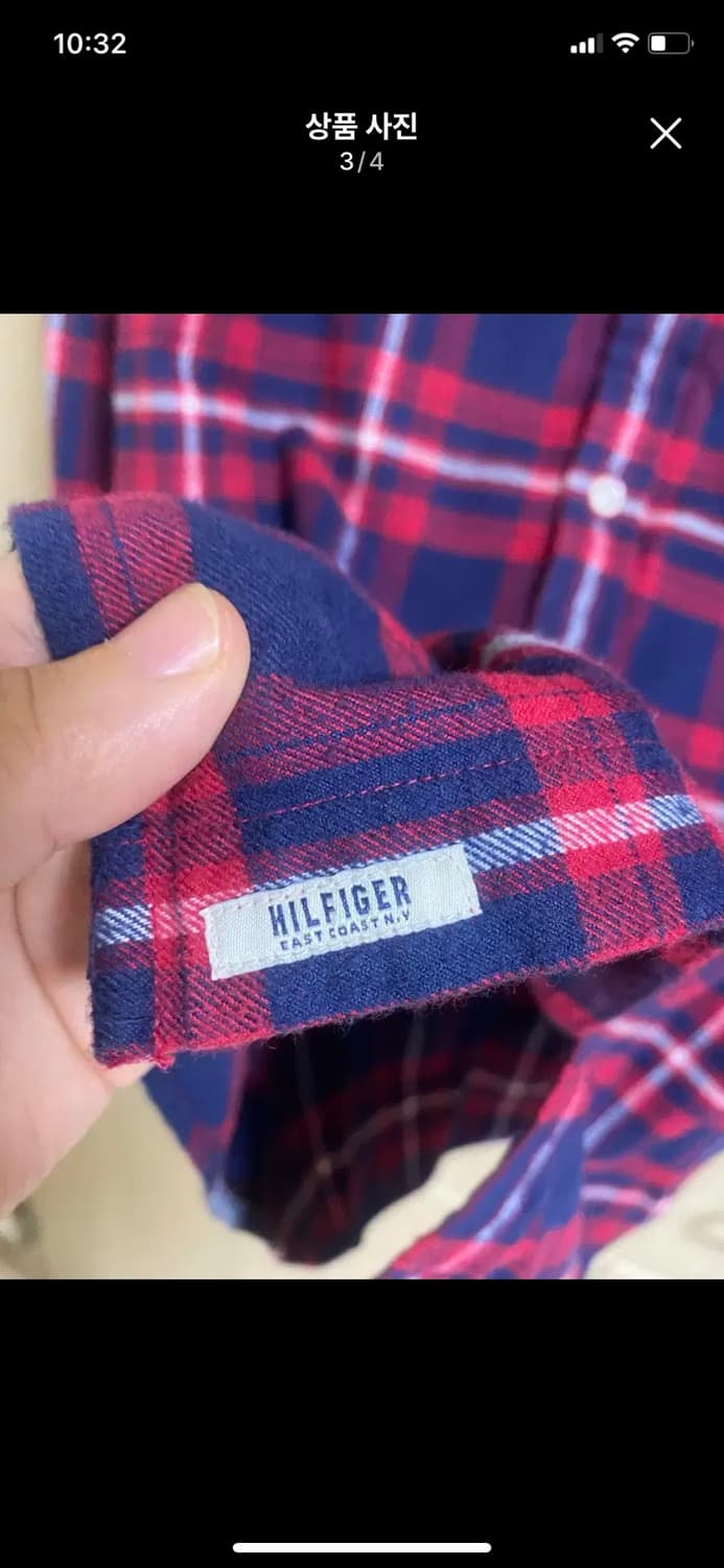 TOMMY HILFIGER 타미힐피거 체크 플란넬셔츠 M사이즈 상품이미지3