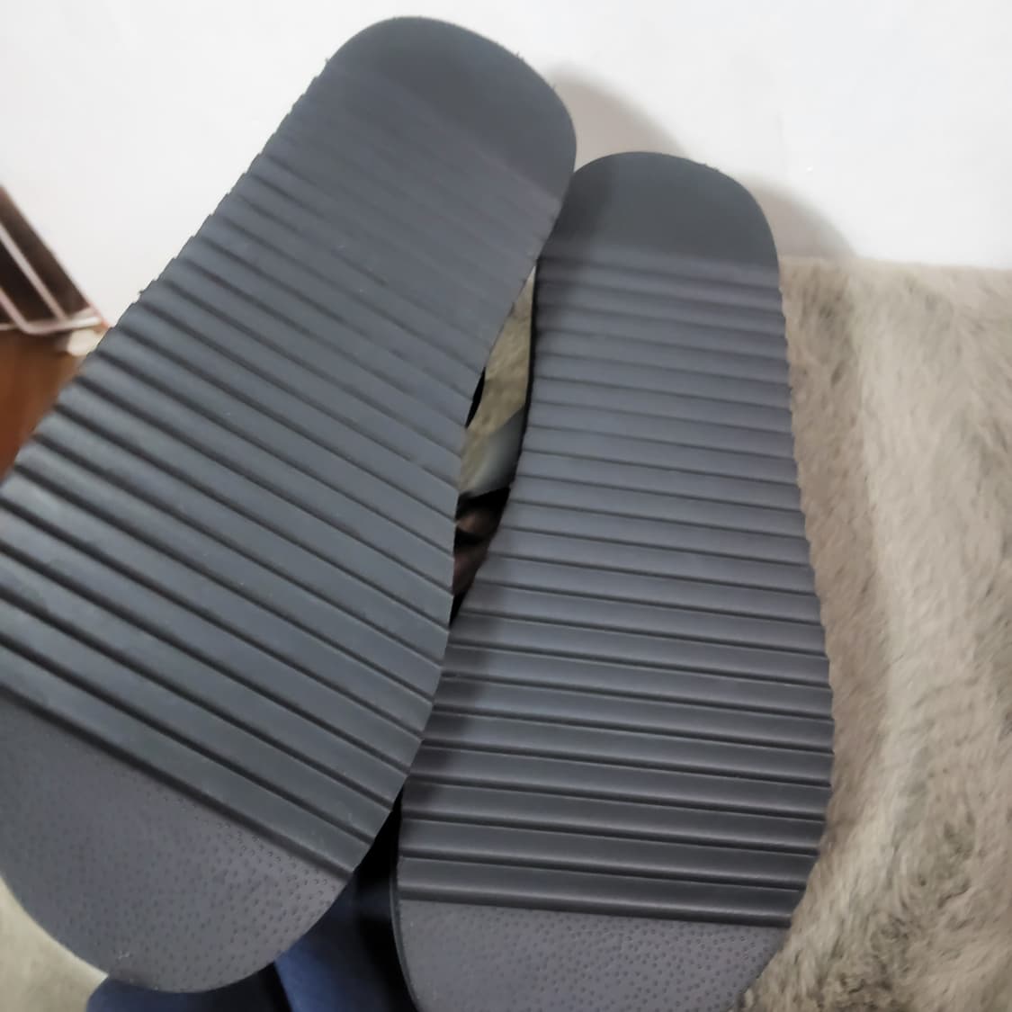 새상품 스테파노로시 남자 가죽 샌들 쪼리 슬리퍼 260 상품이미지3