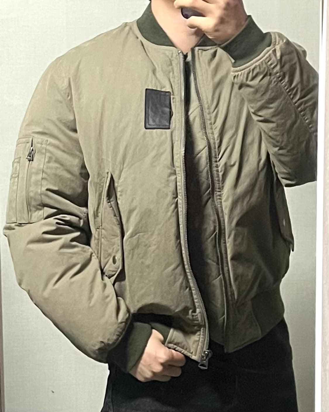 언노운피플 ma-1 패딩 봄버 상품이미지1