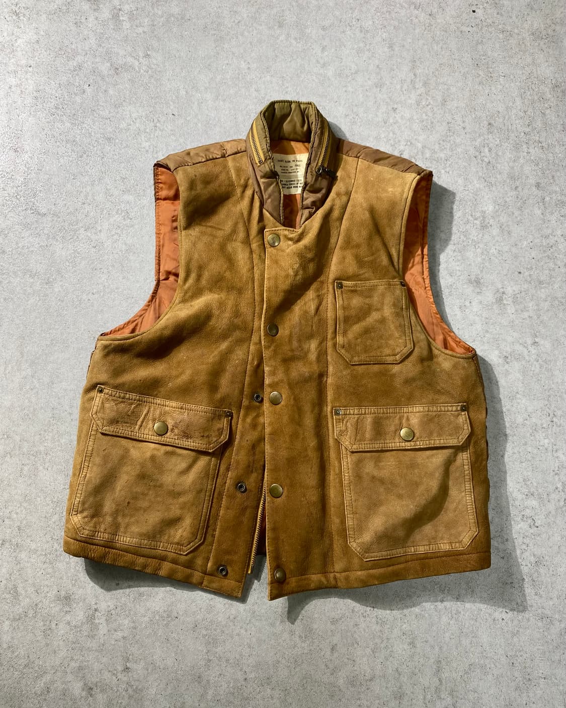 [M] Prankish Industries 밀리터리 스웨이드 패딩 베스트 상품이미지1