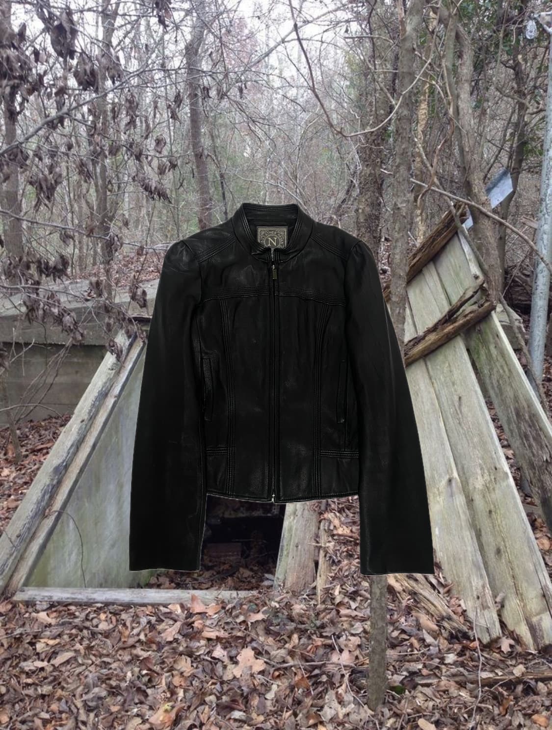 Black Leather Jacket 상품이미지1