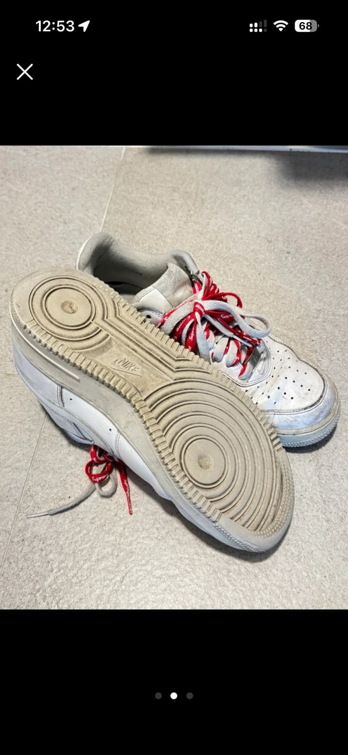 에어포스 슈프림 로우 화이트 270 상품이미지2