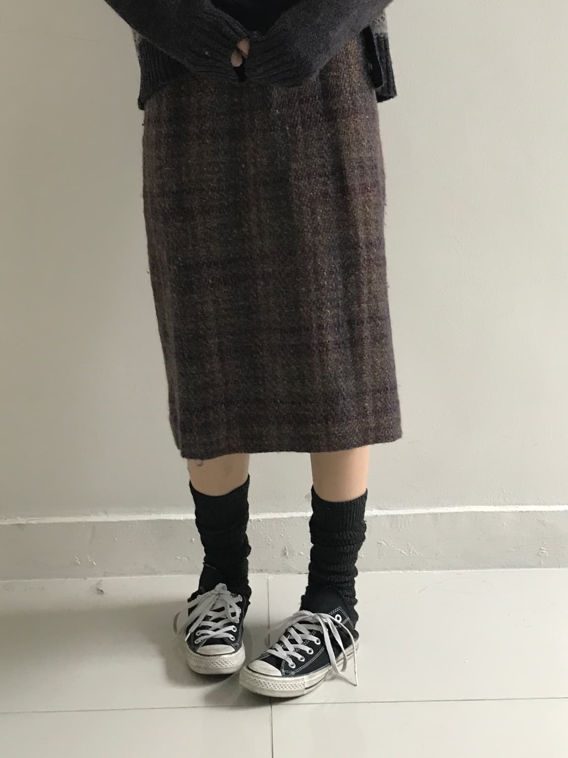 Wool Check Skirt 상품이미지2