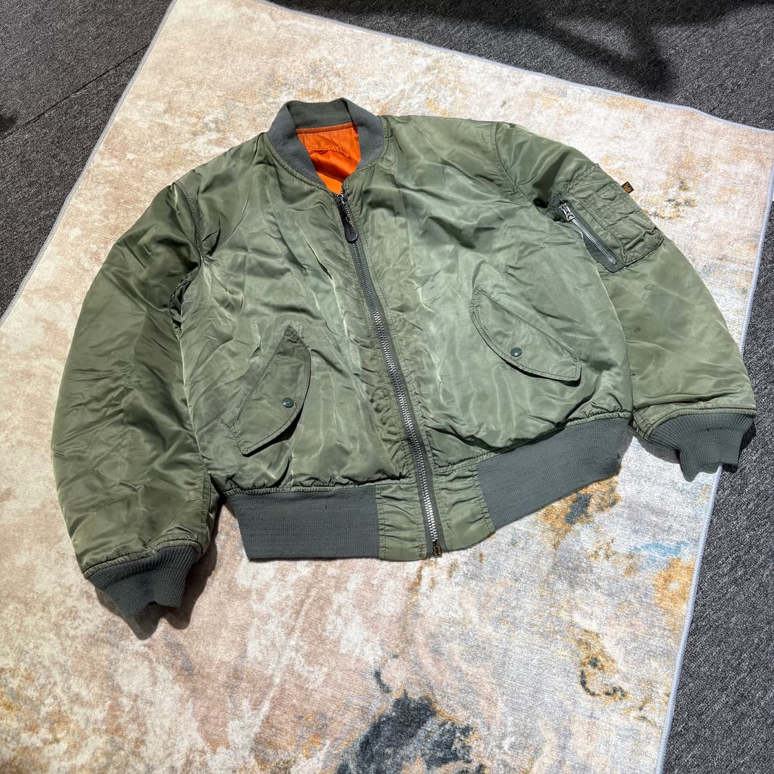 알파인더스트리MA-1 자켓 made in usa 민수용 상품이미지1