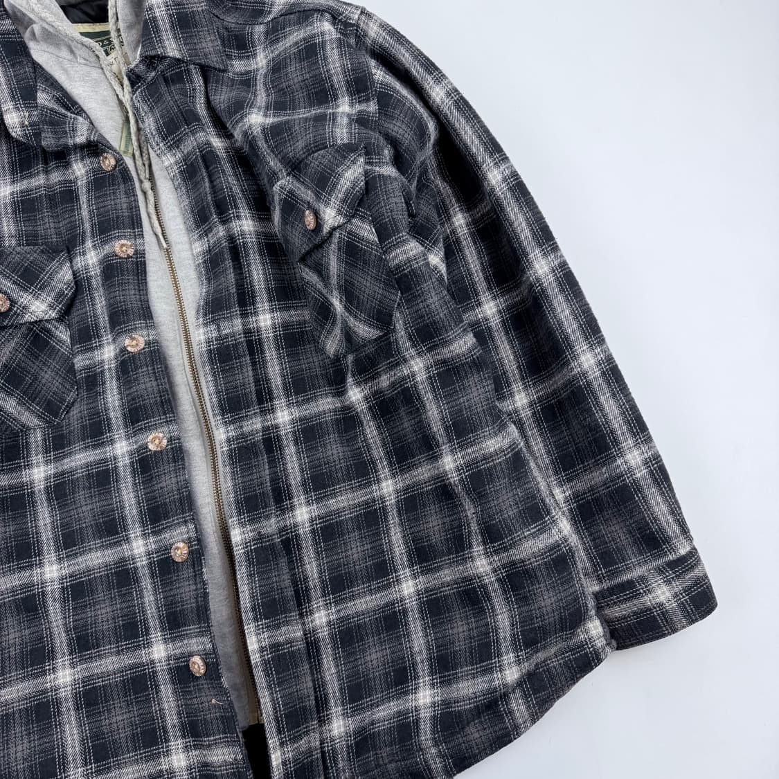 필드앤스트림 플란넬 누빔 후드 셔츠 자켓 상품이미지4