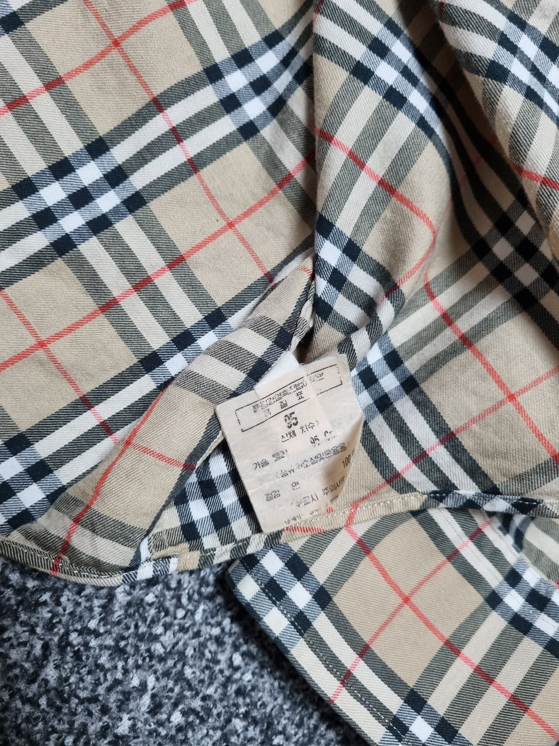 (정품) 버버리 남성 노바체크 셔츠 남방 상품이미지6