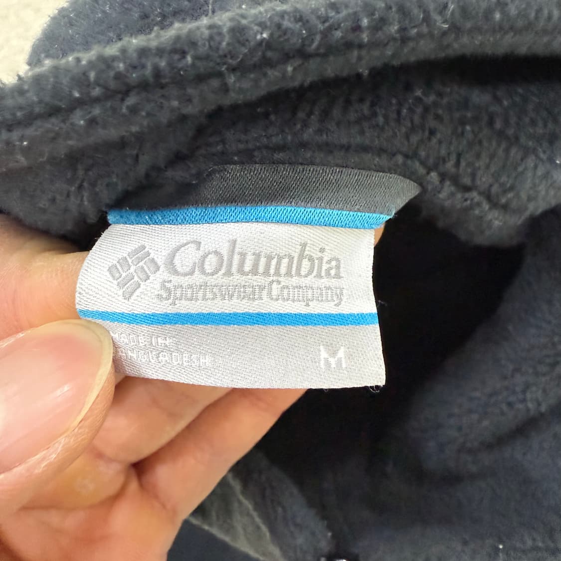 [M] 컬럼비아 네이비 플리스 자켓 1230T2 상품이미지3